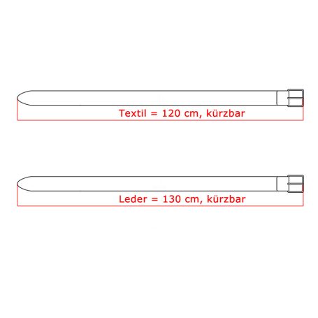 Gürtel in Einheitslängen zum Selbstkürzen Gürtel in Einheitslängen zum Selbstkürzen