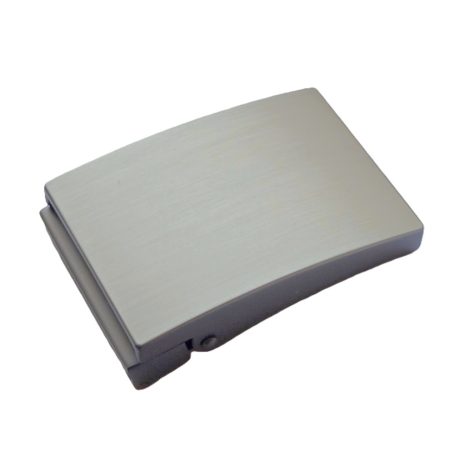 Gürtelschließe mit silbern-matter Oberfläche Gürtelschließe mit silbern-matter Oberfläche